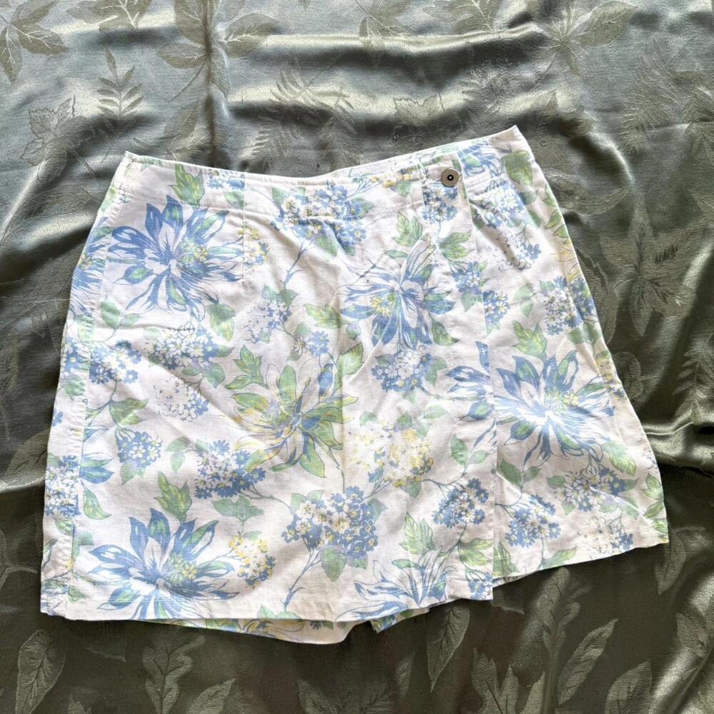Vintage Liz Claiborne Linen Blend Skort – Size 14